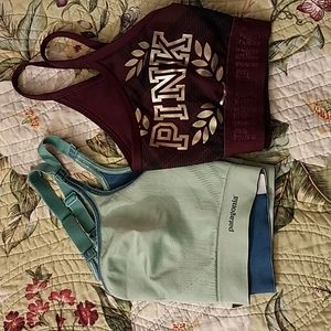Patagonia and Pink Size Small Sports Bra Bundle